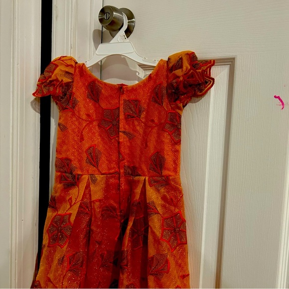 VTG African Nigerian French Lace Embroidered Dress Girl - Picture 4 of 7